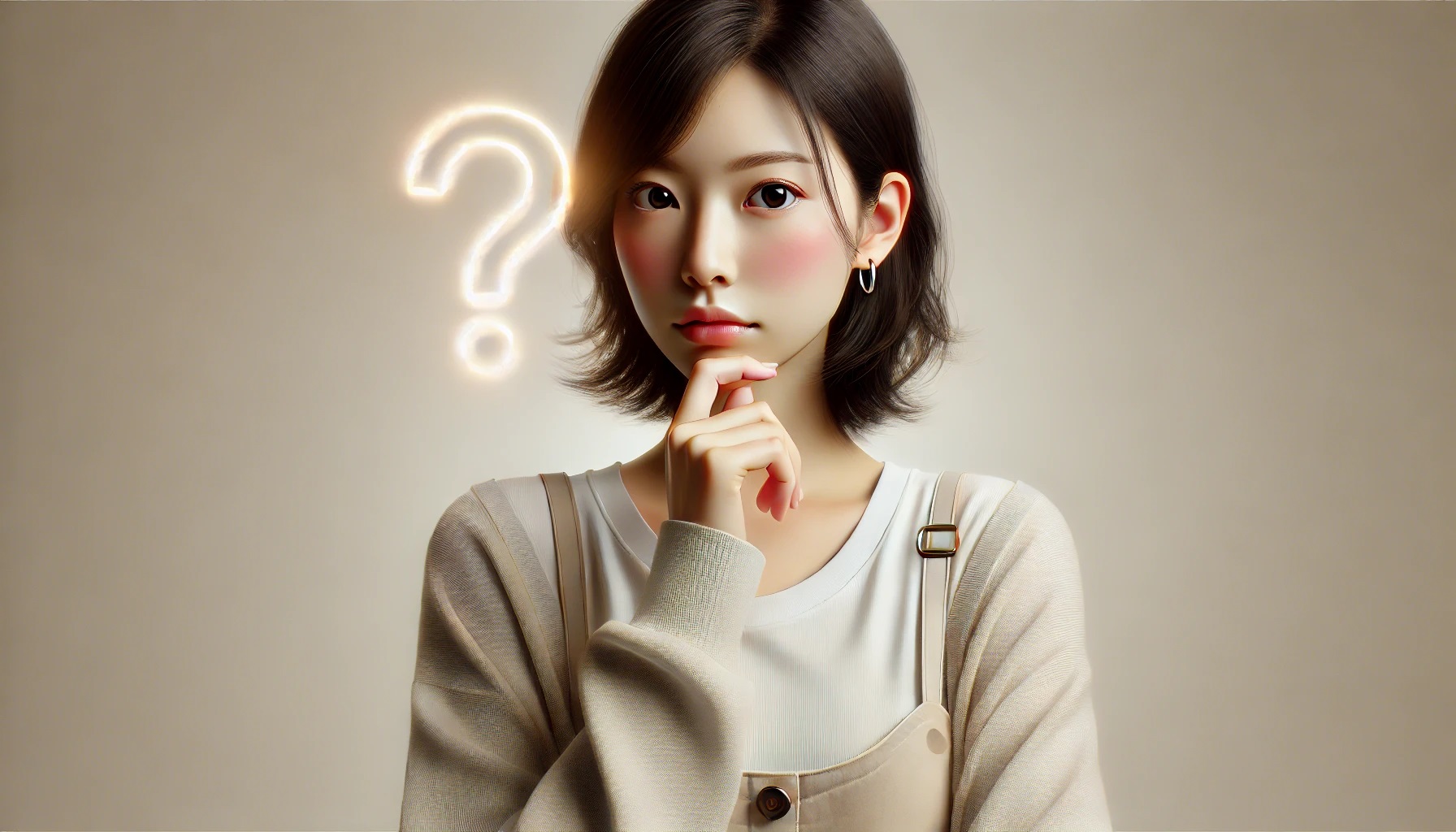 疑問を感じている女性