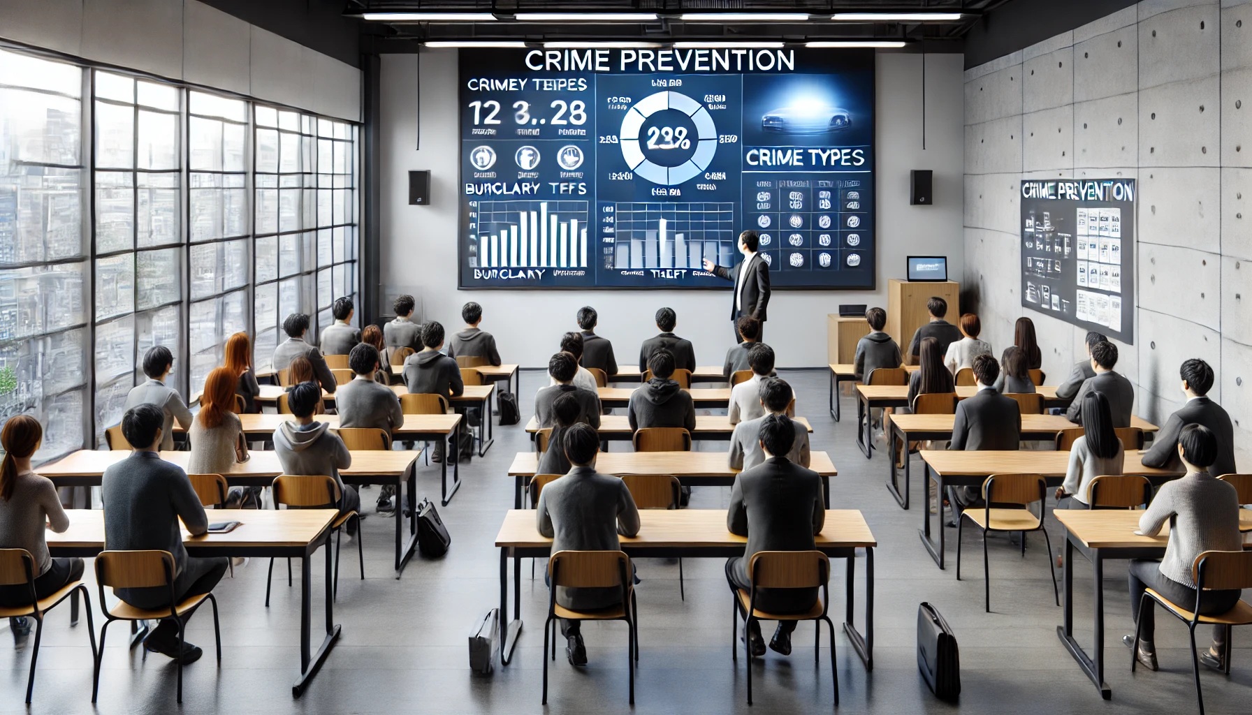 犯罪や防犯の講座の様子